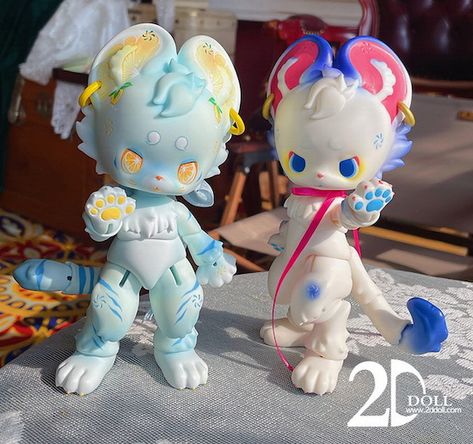 Chibi Bjd, Bjd Dolls Tutorial, Clay Bjd, Character Sculpture, Custom Figurines, Fox Doll, Art Toys Design, Vinyl Art Toys, Toy Sculpture