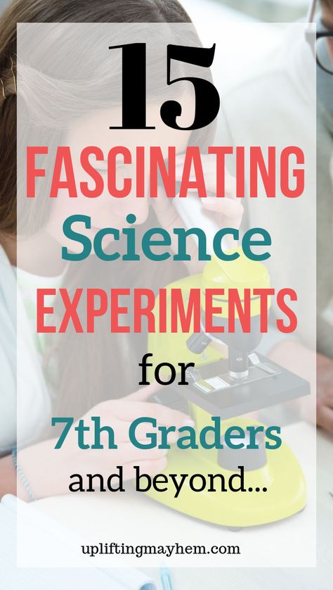 7th Grade Science Projects, Middle School Science Fair Projects, Life Science Experiments, Science Fair Experiments, School Science Experiments, Science Projects For Middle School, School Science Projects, Middle School Science Experiments, 7th Grade Science