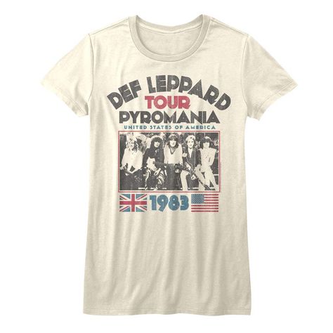 PRICES MAY VARY. YOU ROCK! Def leppard band apparel. Awesome 80's rock band clothes for stylin fans YEP, IT'S OFFICIAL! Our cool ladies graphic tees are 100% authentic and officially licensed. These super comfy womens t shirts are designed and printed in the USA by American Classics, a leader in high-quality retro, vintage style apparel since 1994 HIGH QUALITY COMFY & COOL: 100% cotton short sleeve, crewneck, womens t shirts These womens tops pair well with jeans, shorts, and leggings for girls. T Shirt Reference, Def Leppard T Shirt, Shirt Reference, Def Leppard Pyromania, Rock Band Tees, Rock N Roll Music, Rock T Shirts, Def Leppard, Vintage Band