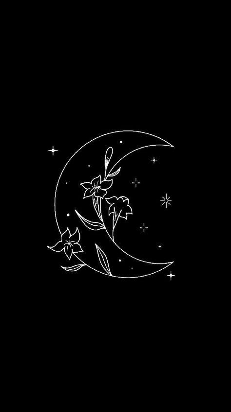 Black wallpaper in 2022 | Witchy wallpaper, Black minimal, Iphone wallpaper themes Black Witchy Wallpaper, Dark Moon Drawing, Iphone Wallpaper Themes Black, Celestial Widget, Witchy App Icons, Paint On Black Paper, Moon And Stars Wallpaper, Wallpaper Themes, Black Minimal