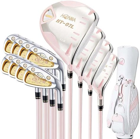 Size: Women
Color: Pink
Golf Club Flex: Ladies
Hand Orientation: Right
Golf Club Loft: 3 Degrees
Brand: TYY
Shaft Material: Carbon
League: LPGA Womens Golf Clubs, Trendy Golf, Ladies Golf Bags, Golf Inspiration, Golf Club Sets, Golf Set, Girls Golf, Golf Attire, Golf Wear