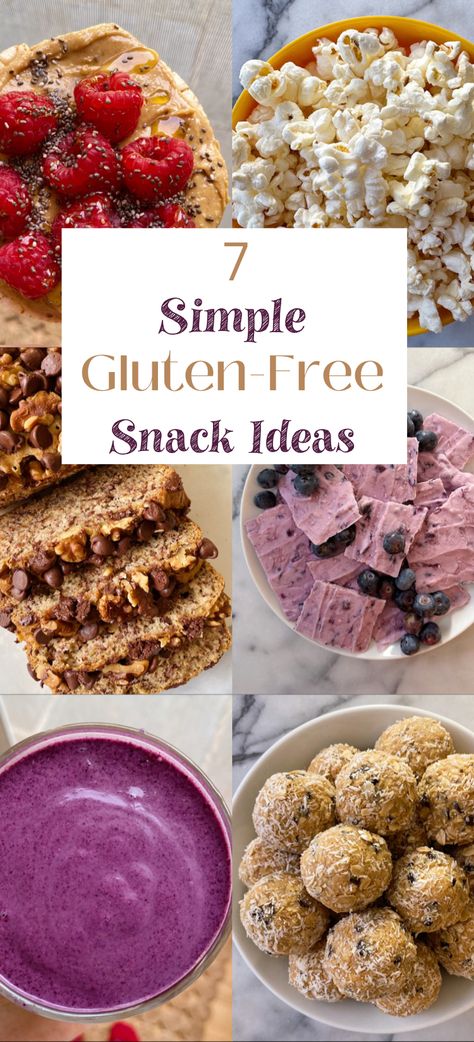 Easy gluten-free snacks that are healthy, satisfying and taste great! Some are recipes that can be made ahead for easy grab and go. Some are simple ideas that can be assembled in mere minutes. Gluten And Dairy Free Snack Recipes, Gluten Free Snack Recipes Easy, Snack Ideas Gluten Free, Gf Df Snacks Healthy, Gluten Free Snacks On The Go, Gluten Free Lunch Meal Prep, Make Ahead Grab And Go Snacks, Gf Snacks On The Go, Easy Gf Snacks