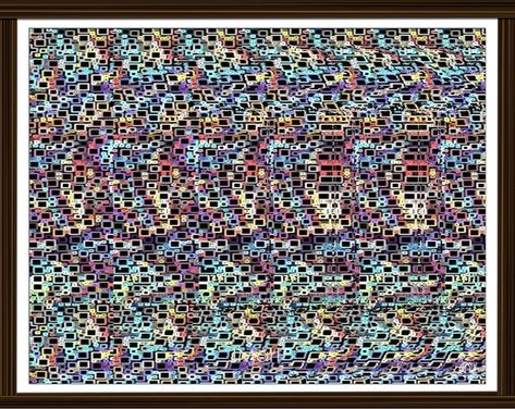 Letter I Stereogram Downloadable Ready to Print Fun Unique Illusion Art - Etsy Hidden 3d Images, Illusion Kunst, Optical Illusions Pictures, Optical Illusion Art, Illusion Photos, Illusions Art, Magic Illusions, Optical Illusion Drawing, Illusion Pictures