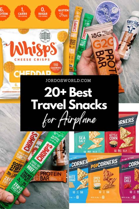 Looking for some travel snacks for flying? Here are some of the best healthy travel snacks to bring on the airplane! Airplane Snackle Boxes, Best Snacks For Long Flights, Healthy Snacks For Airplane Travel, Airport Snacks Ideas, Flight Snacks Airplane, Airplane Lunch Ideas, Best Airplane Snacks Long Flights, Healthy Hotel Snacks, Snacks For Flights Air Travel