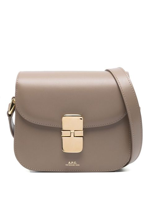 Apc Grace Bag, Apc Bag, Beige Crossbody Bag, Grey Shoulder Bag, French Brands, Curator Style, Designer Outfits Woman, Small Bags, Satchel Bags