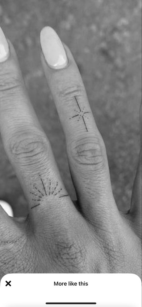 Unalome Finger Tattoo, Tiny Tattoo Finger, Arrow Hand Tattoo, Rising Sun Finger Tattoo, Hand Tattoos Thumb, Fine Line Thumb Tattoo, Boho Hand Tattoos For Women, Small Ring Tattoos For Women, Sunrise Finger Tattoo