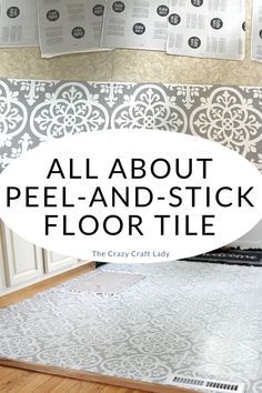 Watch this video to learn all about how to install vinyl floor tile - it's budge-friendly, easy to install, and comes in a TON of patterns. Give this weekend home DIY project a try! Peel And Stick Floor Tiles, Affordable Flooring, Stick Floor Tiles, Guest Bathroom Renovation, Floor Makeover, Weekend Home, Peel And Stick Floor, Vinyl Floor Tiles, Challenge Week