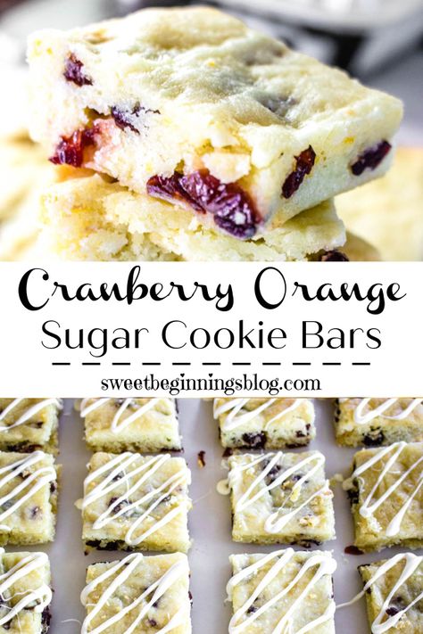 Dried Cranberries Recipes, Cranberry Orange Cookies, Christmas Cookie Bars, Cranberry Dessert, Lemon Cookies Recipes, Christmas Baking Recipes, Lemon Dessert Recipes, Sugar Cookie Bars, Cranberry Cookies