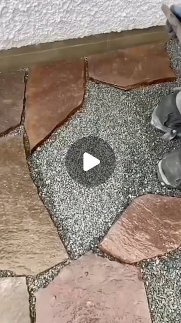 Stone Grill Pad, Crazy Pave Stepping Stones, Silver Granite Paving, Grey Crazy Paving, Granite Crazy Paving, Patio Paradise, Garden Desig, Landscaping Projects, Crazy Paving