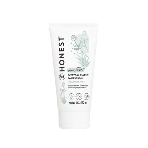 Diaper Rash Cream | Honest Chafed Skin, Diaper Bag Essentials, The Honest Company, Diaper Rash Cream, Rash Cream, Healing Ointment, Honest Company, Skin Redness, Linoleic Acid