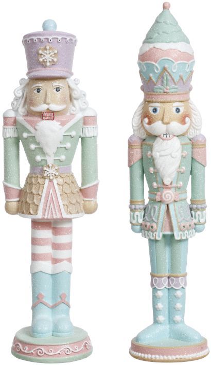 Pink And Green Nutcracker, Nutcracker Themed Christmas Decor Diy, Pastel Holiday Decor, Pastel Nutcracker Christmas, Land Of Sweets Nutcracker Party, Nutcracker Christmas Decorations Ideas, Painting Nutcracker Ideas, Painted Nutcracker Ideas, Candyland Nutcracker