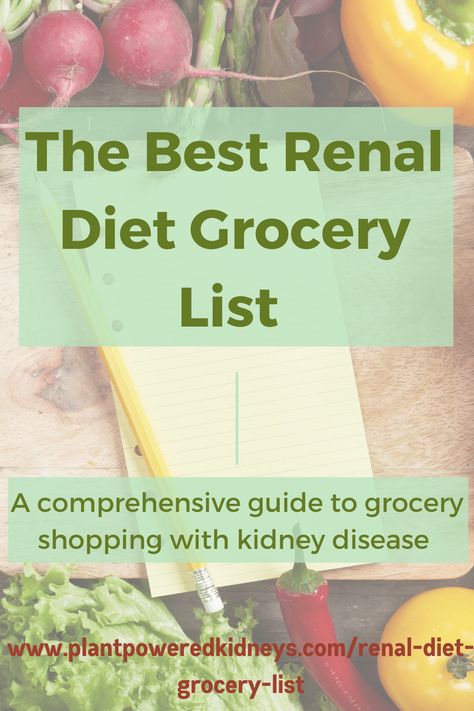 Kidney Diet Food Lists, Renal Diet Food List, Renal Friendly Recipes, Diet Grocery List, Renal Recipes, Kidney Healthy Foods, Kidney Friendly Recipes Renal Diet, Food For Kidney Health, Healthy Kidney Diet