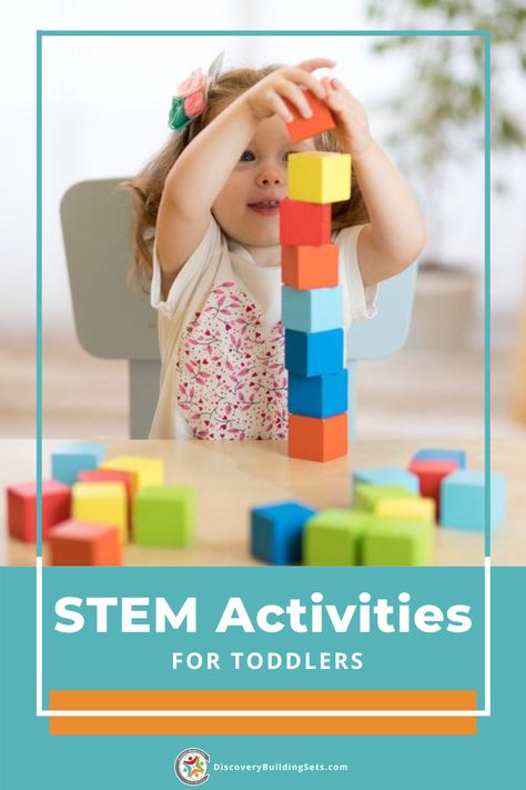 Looking for STEM activities and STEM toys for toddlers? Discovery Building Sets offers both STEM building toys and STEM activities for toddlers to ignite their STEM-based learning through play. When you hear the word STEM, you might be thinking about high-tech toys or expensive STEM kits. Explore our easy STEM activities that use blocks for toddlers and other simple household items. #stemactivities #STEMtoysfortoddlers #blockplay #blocksfortoddlers #importanceofplay #DiscoveryBuildingSets Stem Activities For Toddlers, Easy Stem Activities, Activity Ideas For Toddlers, Simple Stem Activities, Toddler Stem, Toddler Math, Fun Stem Activities, Easy Stem, Kids Activities At Home