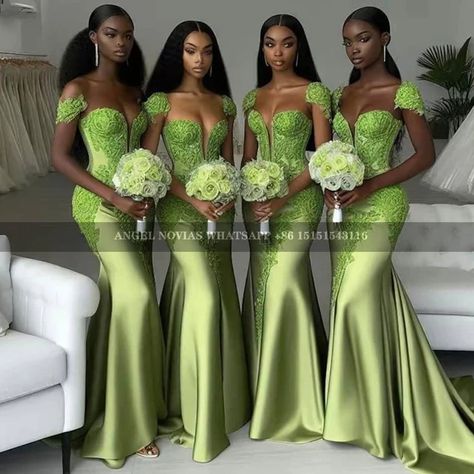 Long Mermaid Green Lace African Girls Bridesmaid Dresses Wedding Party Maid Of Honor Dress robe demoiselle d honneur femme - AliExpress Long Green Bridesmaid Dresses, Lime Green Bridesmaid Dresses, African Bridesmaids, Maid Of Honor Dress, Mermaid Long Bridesmaid Dresses, Mermaid Green, African Bridesmaid Dresses, Girls Bridesmaid Dresses, Mermaid Bridesmaid