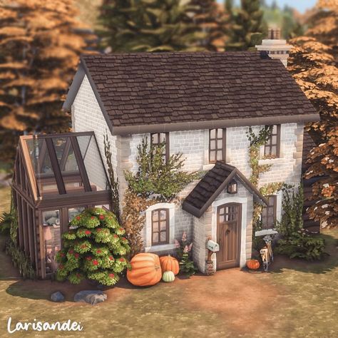 Sims 4 House References, Sims 4 House Windenburg, Sims 4 Cottage Base Game, Cottages Sims 4, Sims 4 German House, Sims 4 New England House, Sims 4 Landscape Ideas, Sims 4 A Frame House, Sims 4 Plant House