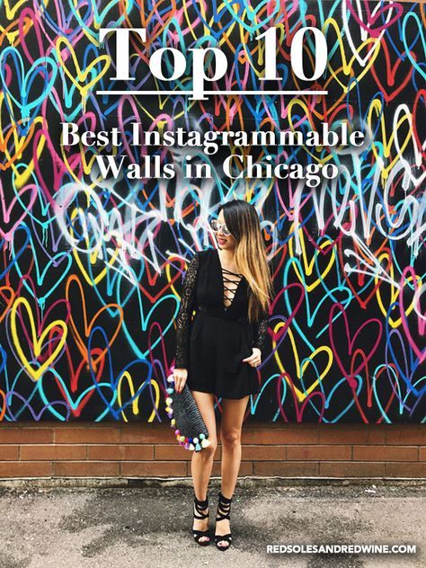 Best Instagram Walls in Chicago, Art Murals in Chicago, Best places to photograph in Chicago, Chicago Fashion Style Instagrammable Walls, Instagram Walls, Chicago Murals, Chicago Weekend, Chicago Lake, Vicki Gunvalson, Chicago Vacation, Iowa Travel, Chicago Pictures