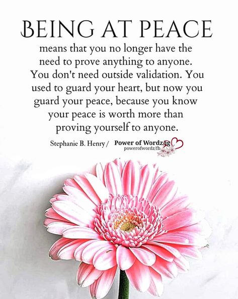 Being At Peace, Peace Meaning, Inspirational Quotes Pictures, At Peace, Shadow Work, Lesson Quotes, Life Lesson Quotes, Healing Quotes, Uplifting Quotes