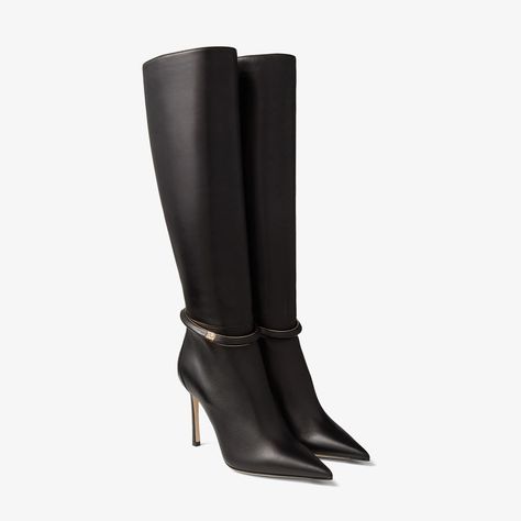 Shoe Storage Design, Pointy Boots, Jimmy Choo Boots, Black Knee Boots, Leather Knee Boots, Autumn 2022, Favorite Boots, Knee Boot, Shoes Luxury