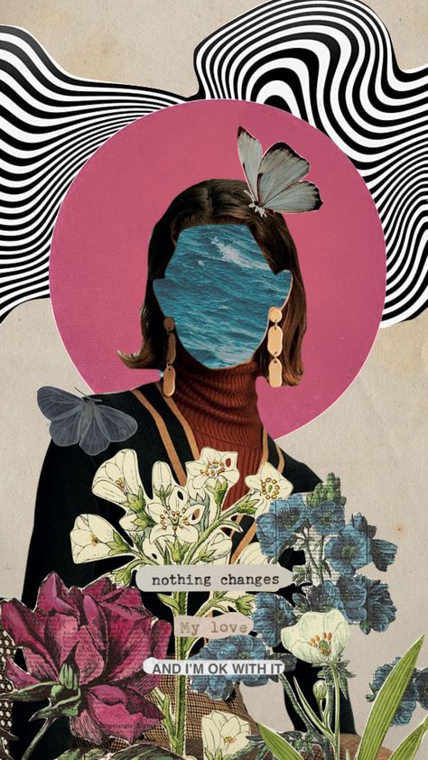 Energy, Collage, Wool, Flowers, Design, Art, Rosario