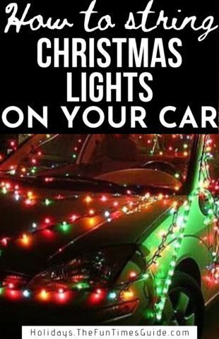 How to string Christmas lights on your car for the holiday season! Before putting Christmas lights on your car, here's what you need to know about the type of Christmas lights that work best on vehicles -- and how to use a power inverter (not a converter). Plus lots of other fun Christmas car decorations to consider putting on your vehicle this holiday season! | holiday joy | holidays | christmas lights | christmas | holiday lights | travel hacks Christmas Parade Truck Ideas, Parade Decorations, Jeep Christmas, Christmas Car Decorations, Christmas Cars, Jeep Lights, Christmas Parade Floats, Christmas Lights Outdoor, Parade Ideas