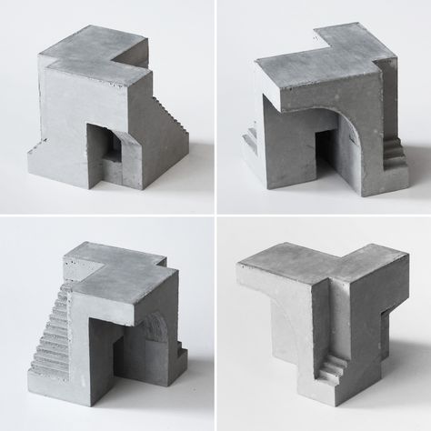 David Umemoto, Cubic Architecture, Cubes Architecture, Module Design, Paper Architecture, Concept Models Architecture, Architectural Sculpture, Schematic Design, Concrete Sculpture