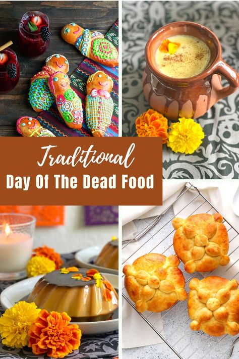 Best Traditional Day of the Dead Recipes - Traditional Dia de los Muertos Food Day Of The Dead Recipes, Day Of The Dead Food, Dia De Los Muertos Party Ideas, Traditional Mexican Desserts, Traditional Day, Day Of The Dead Party, Spanish Recipes, Halloween Food Treats, Reception Food