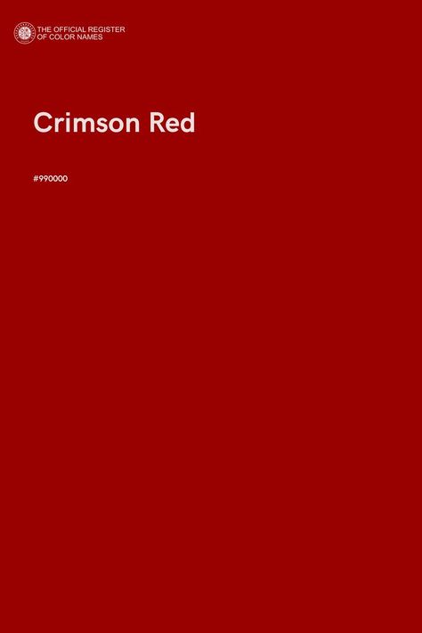 Discover the unique opportunity to name a color, available only at The Official Register of Color Names Store! Red Color Names, Crimson Red Color, Pantone Red, Pantone Colour Palettes, Color Of The Day, Red Colour Palette, Album Art Design, Color Vibe, Color Images