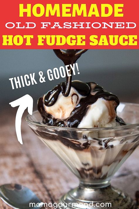 Easy and quick homemade hot fudge sauce recipe uses a handful of simple ingredients like cocoa powder, sugar, butter, and milk. Drizzle this old fashioned, thick and chewy hot fudge over an ice cream sundae for the perfect dessert! #hotfudge #sauce #homemade #easy #cocoapowder Homemade Hot Fudge Sauce, Hot Fudge Sauce Recipe, Fudge Sauce Recipe, Ice Cream Sauce, Chocolate Sauce Recipes, Homemade Hot Fudge, Chocolate Fudge Sauce, Hot Fudge Sauce, Powder Sugar