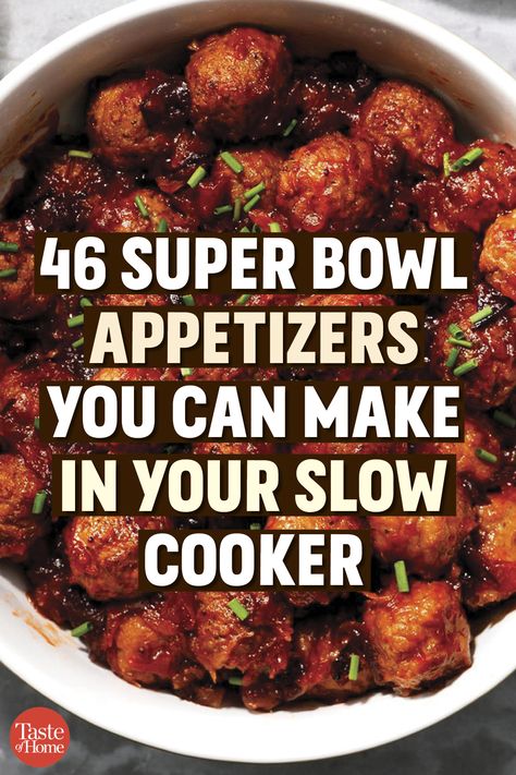 Essen, Football Food Appetizers, Super Bowl Appetizers, Superbowl Food Appetizers, Easy Super Bowl, Slow Cooker Appetizers, Football Party Foods, Crockpot Appetizers, Bowl Party Food