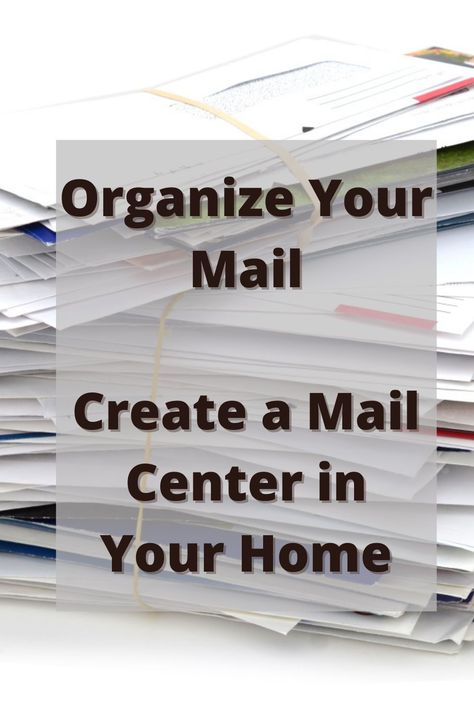 Mail clutter can contribute to growing piles of paper. Take control of those piles of paper and create a mail station to organize your mail. #decluttering #organizing #mail Mail Sorting Station Ideas, Mail Clutter, Home Mail Organization, Mail Organizer Countertop, Organizing Mail, Diy Mail Organizer, Paper Organizing, Mail Station, Mail Center