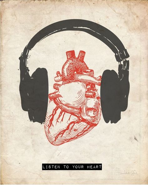 listen to your heart Listen To Your Heart, Creation Art, Music Aesthetic, I Love Music, Music Wallpaper, Heart Art, Music Love, Listening To You, Music Stuff