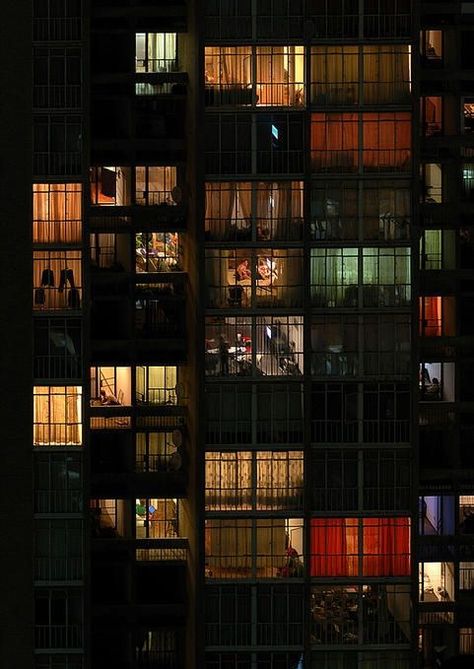 Night apartments Cool Apartments, Cinematic Photography, City Aesthetic, Apartment Building, Photography Inspo, Metropolis, City Lights, The Window, Night In