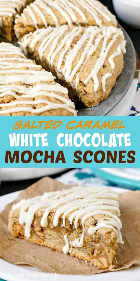 Mocha Scones, Caramel Scones, Brunch Scones, Breakfast Scones, Baking Scones, Hp Sauce, Scones Recipe Easy, Homemade Scones, Wakey Wakey