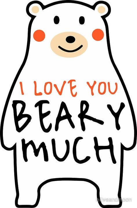 I Love You Beary Much | bear, bears, hug, love, polar bear, grizzly bear, cute, vector, hearts, heart, cuteness, valentine, valentines day, pun, funny, card, valentines card, romantic, cute, adorable, kawaii, minimal, tumblr, Bullet+Journal, Planner, Trending, Sticker, Stickers, Quote, Quotes, Typography, Top+Selling, Simple, Lettering, Illustration, Drawing I Love You Cute Illustration, I Love You Beary Much, I Love You Like, I Love You Stickers, Cheesy Valentines Cards, Cheesy Valentines, Cute Valentines Day Quotes, Valentines Bear, Bear Quotes