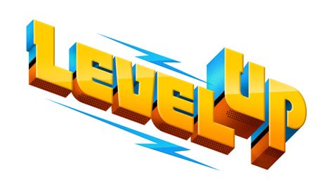 Level Up Video Game Logos, Game Font, Education Logo Design, 3d Type, Game Ui Design, Title Design, Game Logo, Logo Fonts, Typography Logo