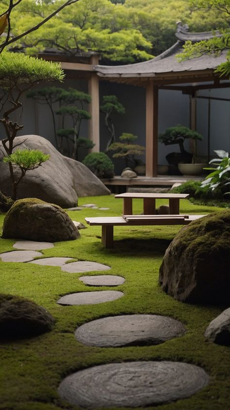 Discover inspiring Japanese Zen garden ideas for creating a peaceful and serene outdoor or indoor meditation space Explore modern small design concepts and DIY projects to transform your backyard into a tranquil oasis Japanese Garden Design Modern, Outdoor Zen Garden, Japanese Garden Ideas, Modern Zen Garden, Zen Garden Ideas, Exhibit Design Inspiration, Japanese Gardens Design Ideas, Small Japanese Garden, Japanese Garden Landscape