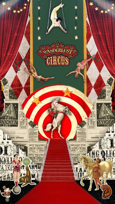 I got inspired by the cirque du soleil ❤️. Thank you for the recent support on my last post! And tysm for helping me reach 180 follows!! 😄 #circus #circusaesthetic #wallpaper #art #fyp #show Clown Carnival, Vintage Circus Costume, Circus Wallpaper, Circus Signs, Circus Design, Circus Aesthetic, Carnival Art, Photo Cutout, Carnival Posters