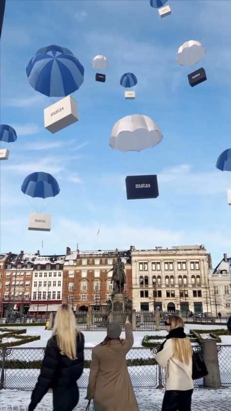 This creative advertising campaign for Matas utilized CGI, showcasing innovative advertising ideas in the realm of digital marketing.  We've collaborated with Matas to create a magical moment: a giant Matas packages delivered to Copenhagen, Denmark by parachutes ✨ #package #advertising #cgi #marketing #digitalart #art #design #motiondesign #graphicdesign #visualmedia #film #cinema #artgallery #adv #creative #video #animation #onlinemedia #vfx #3d #3Dmodelling Design Ads Creative, Christmas Marketing Campaign, Halloween Yard Props, Advertising Campaign Design, Creative Marketing Campaign, Digital Advertising Design, Mixed Reality, Ads Creative Advertising Ideas, Advertising Ideas