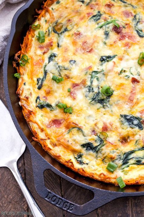 Bacon Egg Quiche, Bacon Cheese Quiche, Spinach And Cheese Quiche, Quiche With Sweet Potato Crust, Quiche With Potato Crust, Quiche Crust Recipe, Sweet Potato Crust Quiche, Sweet Potato Egg, Dubliner Cheese