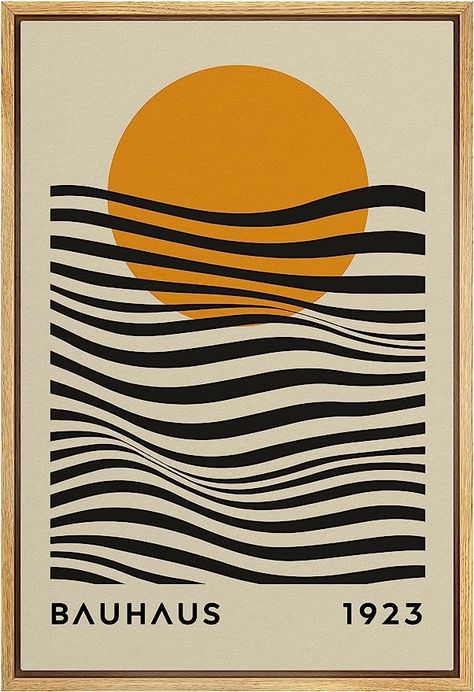 Paint Poster, Paint Gallery, Geometric Sun, Bauhaus Geometric, Mid Century Modern Poster, Art Funky, Shapes Abstract, Decorative Ideas, Design Frame