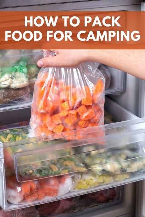 Foods To Pack For Camping, How To Store Food While Camping, How To Cook On A Campfire, Pack Food For Camping, Camping Hacks Food Prep, What To Cook While Camping, Meal Prep For Rv Camping, Food To Take Camping Ideas, Camping Thanksgiving Ideas