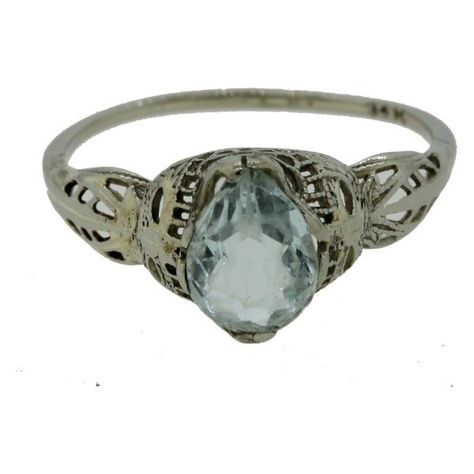 Pre-owned 14K Yellow Gold Aquamarine Filigree Ring Size 6.75 (€370) ❤ liked on Polyvore featuring jewelry, rings, 14k yellow gold ring, filigree jewelry, aquamarine gold ring, yellow gold filigree ring and 14k gold ring Aquamarine Gold Ring, Filigree Jewelry, Diamond Alternatives, Aquamarine Jewelry, Aquamarine Ring, Aquamarine Rings, Gold Filigree, Filigree Ring, 14k Gold Ring