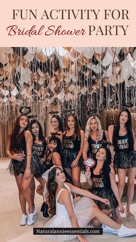 Fun Activity For Bridal Shower Party Bachelorette Party Outfit Themes, Bride Bachelorette Outfit, Bachelorette Outfit Themes, Black Bachelorette Party, Bridesmaid Photoshoot, Events Place, Bridal Party Outfit, Bachelorette Party Planning, Bridal Bachelorette Party