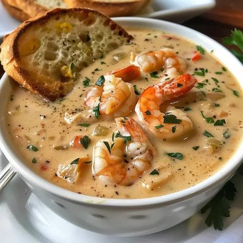 Crab and Shrimp Seafood Bisque Recipe – Tasty Recipes Crab And Shrimp Seafood Bisque, Seafood Bisque Recipe, Shrimp Bisque, Crab And Shrimp, Seafood Shrimp, Crab Bisque, Seafood Bisque, Creamy Crab, Bisque Recipe