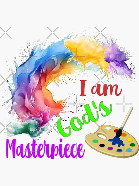 Gods Masterpiece, Pet Bandana, Daily Affirmations, Dad Hats, Victorious, Sticker Design, Affirmations, Vinyl Sticker, The Creator