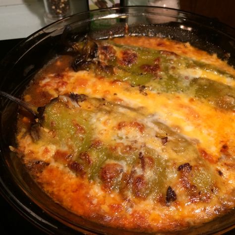 Chili Rellanos, Chili Relleno Bake, Chili Relleno Recipe, Chili Rellenos Recipe, Stuffed Chili Relleno Recipe, Baked Chili, Rellenos Recipe, Chili Relleno, Authentic Mexican Recipes