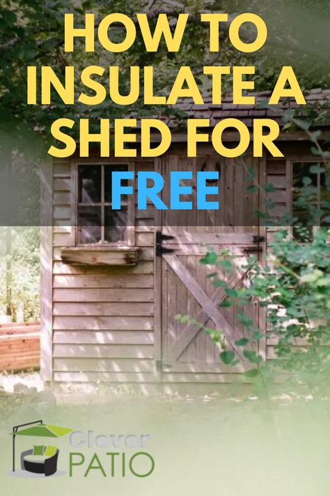 INSULATE A SHED FOR FREE Shed Porch Ideas Diy, Insulated She Shed, Insulating Shed Walls, Cheap Insulation Ideas Diy Shed, Simple Shed Ideas, Insulate Shed Diy, Diy Insulation Cheap, Storage Shed To She Shed, Shed Workshop Layout