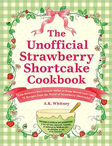 Cookbook Aesthetic Cover, Baking Book Cover Design, Strawberry Shortcake Design, Cookbook Cover Design, Strawberry Shortcake Recipes, Shortcake Recipe, Baking Book, Nostalgic Toys, Blueberry Recipes