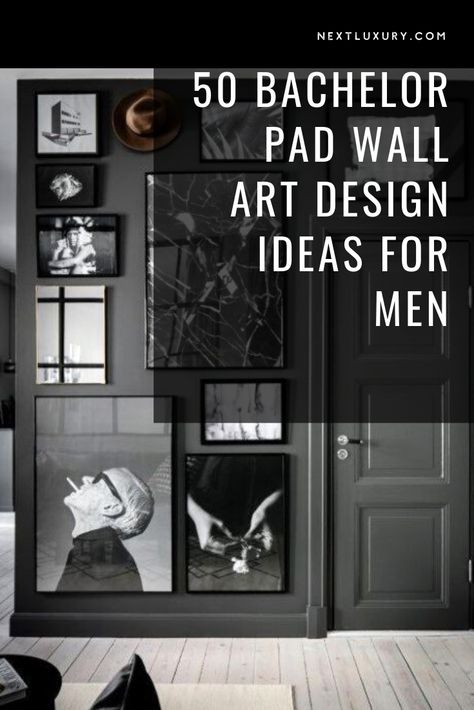 Wall Decor For Bachelor Pad, Wall Art For Mens Bedroom, Men’s Room Wall Decor, Wall Art Living Room Masculine, Bedroom Art Above Bed For Men, Bachelors Flat Ideas, Bachelor Bedroom Wall Art, Man Room Wall Decor, Masculine Living Room Art