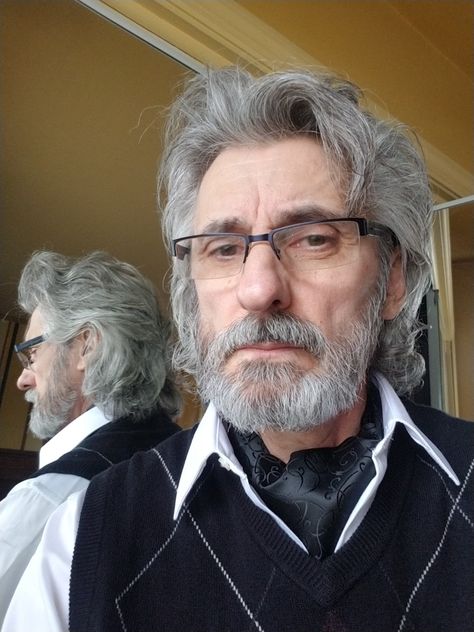 Victorian Facial Hair, Long Hair Glasses Man, Older Male Hairstyles, Unique Face Claims Male, Old Men Reference, Average Looking People, Old Irish Man, Man Face Claim Older, Male Pose Reference Face